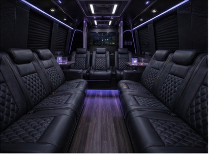 Nashville bachelorette party transportation interior