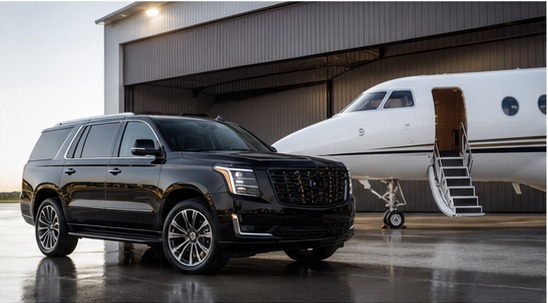 Luxury SUV ground transportation for private aviation passengers in Nashville